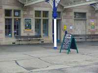 I love tea rooms on platforms, this one is at Dingwall.<br><br>[Brian Forbes /09/2007]