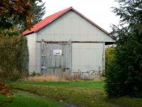 The former goods shed at Kippen on 11 October.<br><br>[John Furnevel 11/10/2007]