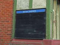 British Railways notice board at St Fillans Station.<br><br>[John Gray 18/10/2007]
