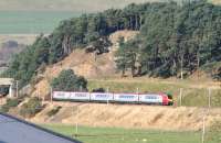 A southbound Virgin CrossCountry service approaching Crawford on 19 October 2007. This was the final month of the Virgin Trains CrossCountry franchise.<br><br>[John Furnevel 19/10/2007]