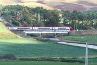 A southbound Voyager crosses the Clyde at Crawford - 19 October 2007.<br><br>[John Furnevel 19/10/2007]