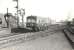 A Railbus approaching Ayr station on a trial run in March 1959.<br><br>[G H Robin collection by courtesy of the Mitchell Library, Glasgow 30/03/1959]