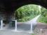 Looking east along the trackbed towards Bridge Of Weir from the location of Kilmacolm station.<br><br>[Graham Morgan 30/08/2007]