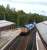 Class 66 top + tailed sandite train passing north through Gleneagles in September 2007.<br><br>[Brian Forbes /09/2007]