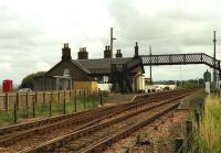 Looking towards Dundee from Errol level crossing in August 1992. <br><br>[John McIntyre 10/08/1992]