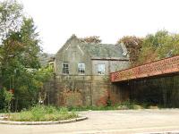The former booking office and parcels office at Gleneagles.Both ends of the bridge have been sealed off and the building is a private house.<br><br>[John Gray 18/10/2007]