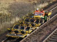 Close up of the works special passing Dalnacardoch on 15 November. <br><br>[Bill Roberton 15/11/2007]