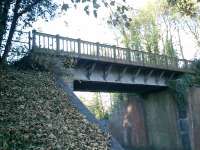 Meon Valley Line. Bridge over the B2177 at Wickham.<br><br>[Alistair MacKenzie 09/11/2007]