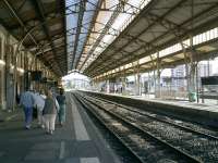 <b>Perpignan</B. Dali Station. A new <i>TGV</i> station is being constructed alongside.<br><br>[Alistair MacKenzie 17/10/2007]