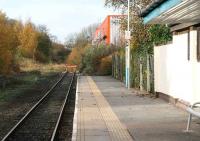 A shadow of its former self. Buffer stops at Bishop Auckland station on 4 November 2007. The tracks of the Wear Valley line can be seen on the far left.<br><br>[John Furnevel 04/11/2007]
