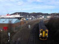 First arrival of the day from Glasgow Queen Street runs into Oban on 18 February 2006. This train connects with the Craignure ferry.  <br><br>[Brian Smith 18/02/2006]