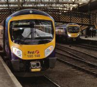 First TransPennine services for Manchester Airport and Edinburgh Waverley meet at Carlisle on 12 December - both on schedule.<br><br>[Brian Smith 12/12/2007]
