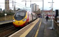 A Pendolino service from Birmingham terminates at Motherwell on 2 January 2008.<br><br>[John McIntyre 02/01/2008]