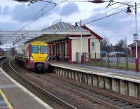 A Paisley Gilmour Street - Ayr service arrives at Troon on 4 January 2008.<br><br>[Brian Smith 04/01/2008]