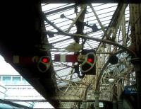 Platform signals at Aberdeen in the 1970s.<br><br>[Ian Dinmore //]