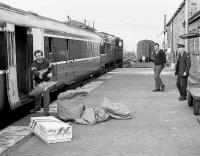 <I>When was that shipment of Waterford Crystal due Michael..?</I> Unloading the mail at Claremorris, County Mayo in 1988.<br><br>[Bill Roberton //1988]