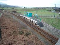 Opened as Llandanwg Halt in 1929. A tiny Cambrian Coast line station that looks like it has been lifted straight off a model railway. View south towards Tywyn. <br><br>[Mark Bartlett 03/02/2008]