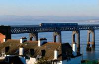Edinburgh train leaving the south end of the Tay Bridge on 12 February.<br><br>[Brian Forbes 12/02/2008]