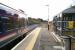 View from the west end of the platform at Livingston North on 28 January 2008 as the 1348 Edinburgh Waverley - Bathgate service prepares to move off on the final leg of its journey. In addition to the extensive activity currently underway in the immediate vicinity of Livingston North station, engineering work has now been extended much further west towards Bathgate. <br><br>[John Furnevel 28/01/2008]