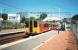 314 212 with a Lanark train at Hillfoot on 1 June 1997, first day of Sunday service on the Milngavie branch.<br><br>[David Panton 01/06/1997]