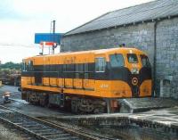 CIE 159 stands at the buffer stops at the end of the platform at Claremorris in 1988.<br><br>[Bill Roberton //1988]