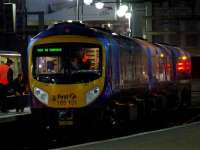 185131 at Glasgow Central on 12th January waiting to form the 0840 service to Manchester Airport<br><br>[Graham Morgan 12/01/2008]