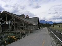 Formerly known as Laggan, Lake Louise is in the Banff National Park in Canada.  It was used for the snow scene in the film <I>Dr Zhivago</I>. <br><br>[John Robin 18/08/2007]