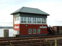 Montrose South signal box on 26 March 2008.<br><br>[John Gray 26/03/2008]