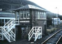The signal box at Mallaig Junction (since renamed Fort William Junction) photographed in September 1987.<br><br>[David Panton /09/1987]