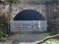 <b>Kirklee</B> end of tunnel leading to Botanic Gardens Station on the Glasgow Central Railway.<br><br>[Alistair MacKenzie 24/04/2008]