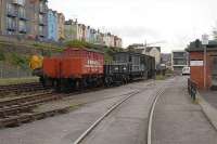 Sidings and stock at the Bristol Industrial Railway headquarters.<br><br>[Peter Todd 25/04/2008]