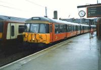 A 303 service to Carstairs stands at Partick in July 1997.<br><br>[David Panton /07/1997]