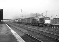A Clayton brings a mixed freight through Hillington West on the down slow line in 1963.<br><br>[Colin Miller //1963]