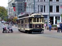 Tram 244 operating on a city tour in Christchurch, New Zealand, on 6 March 2008.<br><br>[Brian Smith 06/03/2008]