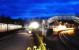 Grosmont at night viewed from the junction. Original route to Pickering to the left (now the NYMR) and later route to the right (now the Network Rail route to Middlesbrough).<br><br>[Ewan Crawford 02/04/2008]