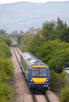 170 421 at Bridge of Earn on 13 May with the 0810 Edinburgh - Perth. This is one of several towns to the north of Scotlands central belt where reinstatement of rail links has become an issue.  <br><br>[Bill Roberton 13/05/2008]