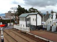 The signal box at Kingussie has been given an upgrade and has acquired an extension.<br><br>[John Gray 01/05/2008]