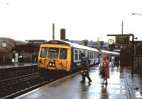 303 031 at Partick in August 1985 with a service for Springburn.<br><br>[David Panton /08/1985]