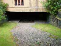 Platform remains at the former Kelvinside station on 22 May looking north along the route as it was about to pass below the station building and through the tunnel under Great Western Road. After emerging the line veered east before crossing a viaduct over the River Kelvin to reach Maryhill Central.<br><br>[Veronica Inglis 22/05/2008]