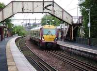 334038 with a Larkhall service at Drumchapel on 17 May 2008.<br><br>[David Panton 17/05/2008]