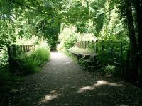 <B>Wickham</B> - View across the former railway bridge over Bridge Street, Wickham, on the Meon Valley line in June 2008.<br><br>[Alistair MacKenzie 15/06/2008]