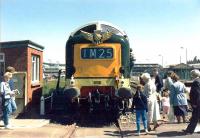 Deltic D9000 <I>Royal Scots Grey</I> on display at Rosyth Dockyard on 21 June 1982 during <I>Navy Days</I>.<br><br>[Grant Robertson 21/06/1982]
