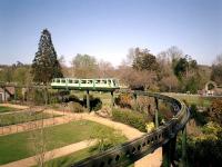 Monorail operating in the grounds of the Beaulieu Motor Museum in April 2003.<br><br>[Alistair MacKenzie 04/04/2003]