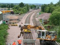 Progress at Bathgate - view west on Sunday 13 July.<br><br>[James Young 13/07/2008]