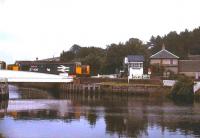 37408 <I>Loch Rannoch</I> crossing Clachnaharry Swing Bridge in July 1991 with a service to Wick and Thurso.<br><br>[Ian Dinmore 11/07/1991]
