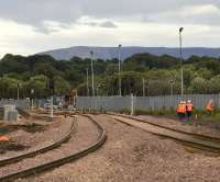 View east over the ongoing works at Bathgate on Sunday evening 20 July 2008.<br><br>[James Young 20/07/2008]