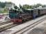 Rush hour with CFBS Haine-St Pierre 2-6-0T No 15 of 1920 and CFBS Cail 2-6-0T No 2 of 1889 waiting to depart for Le Crotoy and St Valery-sur-Somme respectively.  Both are at the head of packed 8 coach trains.  No 2 was built in France for the Panama Canal railway before seeing service in Puerto Rico, returning to France in 1994 after periods in the Henry Ford Museum and at Travers City in Michigan.<br><br>[Mark Poustie 20/08/2006]