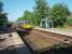 Huncoat on 1st June 2009, but from the same viewpoint that I was stood at in 1972, [See image 19324] looking towards Hapton and Rose Grove showing the modern waiting shelters that replaced the original buildings. 142015 calls at the station on its way from Colne to Blackpool South. <br><br>[Mark Bartlett 01/06/2009]