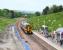 The 1125 Bathgate - Newcraighall service arriving at Livingston North on 9 June 2008 with track now in place on the new formation.<br><br>[James Young 09/06/2008]