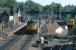 Saturday afternoon shoppers disembark from a Glasgow Queen Street - Perth working on a very warm June 14th 1986. This was one of the last passenger workings on the line one could expect to be Class 27 hauled. While waiting at Queen Street to leave on one of these services, a young rail enthusiast came into my compartment and declared that I'd better prepare for a long journey. He reckoned that there were too many coaches for the Class 27 at the head of the train to lift up Cowlairs incline. Incredibly, he was right - the train stalled mid-incline, services out of Queen Street were disrupted, a class 37 had to be sent to the rescue and I got home an hour late. Respect!<br><br>[Mark Dufton 14/06/1986]